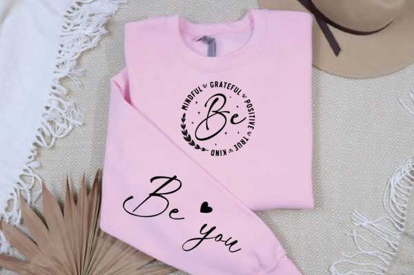 Be mindful grateful positive true kind Sleeve Svg Design Cheap - Image 2