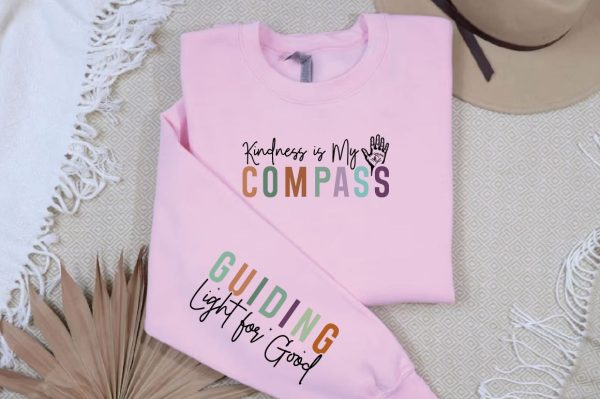 Kindness is My Compass Sleeve SVG Design Online Hot Sale - Image 2