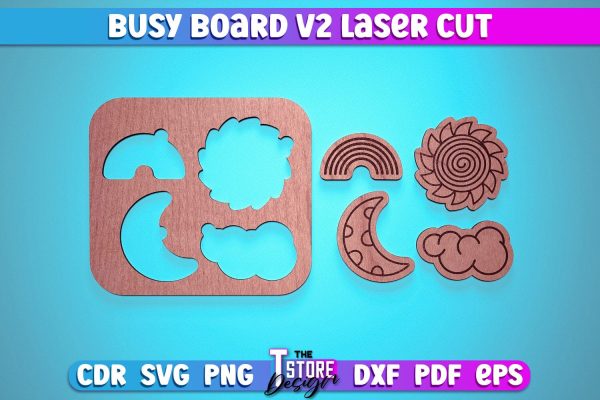 Busy Board Laser Cut | Baby Game Laser Cut SVG Design | CNC Files v.2 Online Hot Sale
