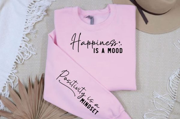 Happiness is a mood Sleeve Svg Design For Sale - Image 2