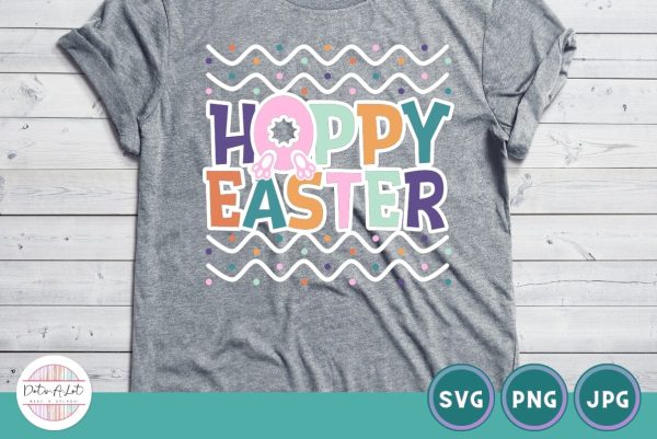 Cute Bunny Butt Hoppy Easter SVG Online now - Image 5