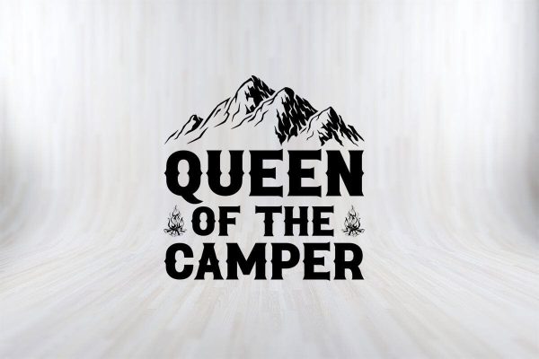 QUEEN OF THE CAMPER Camping SVG PNG Craft Cut File Online Sale