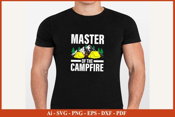 MASTER OF THE CAMPFIRE Camping SVG PNG Craft Cut File Discount - Image 3