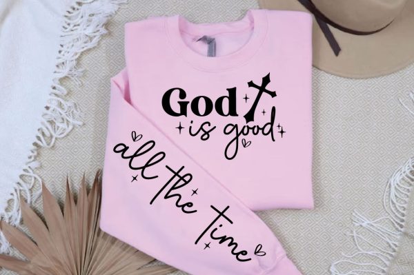 God is good Sleeve SVG Design on Sale - Image 3