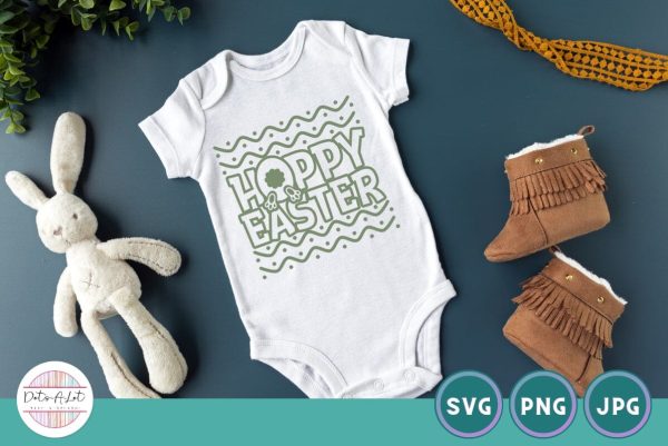 Cute Bunny Butt Hoppy Easter SVG Online now - Image 3