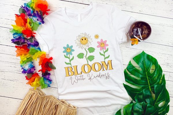 Bloom with Kindness - Retro Spring Sublimation Online Sale - Image 2