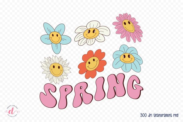 Retro Spring PNG Sublimation Design Fashion