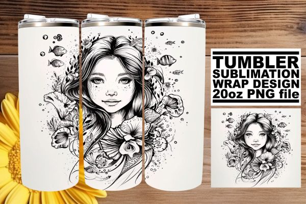 Serene Sea Maiden Sublimation Graphics Package Fashion