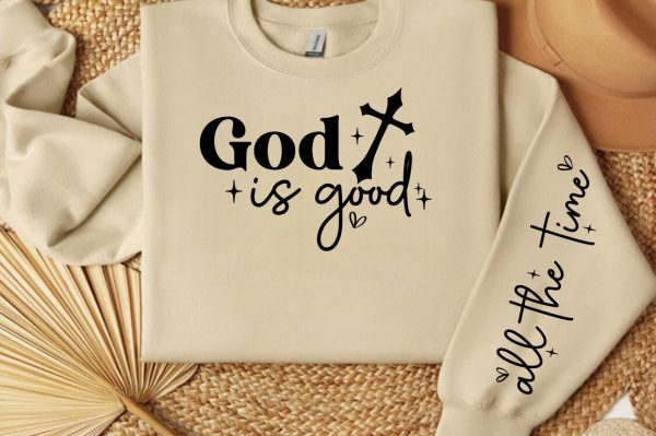 God is good Sleeve SVG Design on Sale