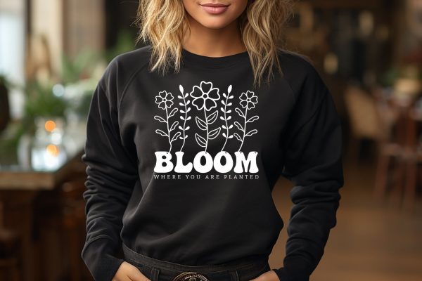 Bloom Where You Are Planted SVG Cut File For Sale - Image 3