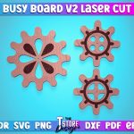 Busy Board Laser Cut | Baby Game Laser Cut SVG Design | CNC Files v.2 Fashion - Image 3