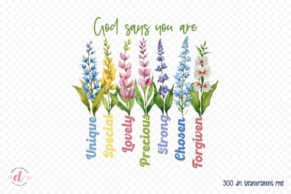 God Says You Are PNG Sublimation Design Online