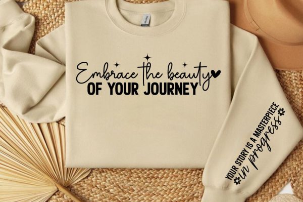 Embrace the beauty of your journey  Sleeve SVG Design on Sale - Image 2