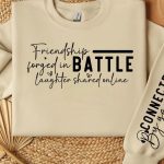 Friendship forged in battle Sleeve SVG Design Discount - Image 2