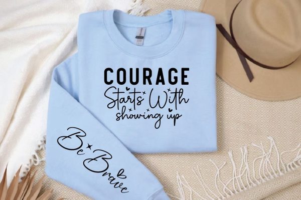 Courage Starts With Showing Up SVG Sleeve Design Online Hot Sale - Image 2