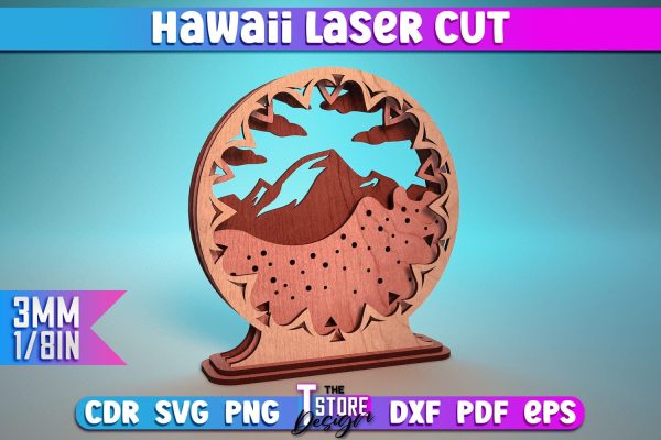 Hawaii Laser Cut | Summer Laser Design | Hawaii CNC Files Online Sale