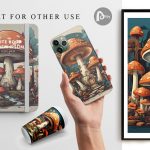 Digital Paper Vintage Mushroom Forest For Cheap - Image 2