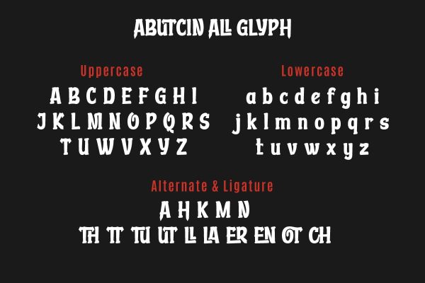 Abutcin - Movie Display Font For Cheap - Image 3