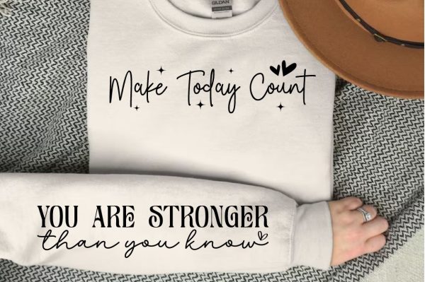 Make today count  Sleeve SVG Design Cheap - Image 3