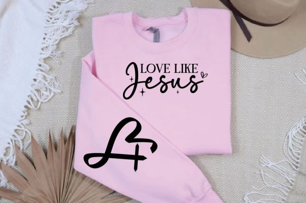 love like jesus  Sleeve SVG Design Online now - Image 2