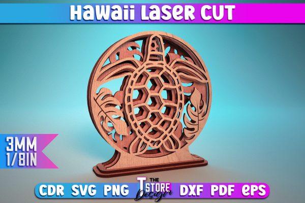 Hawaii Laser Cut | Summer Laser Design | Hawaii CNC Files Online Hot Sale - Image 5