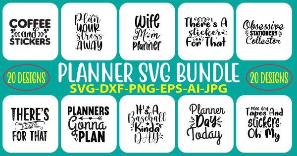 Planner SVG Bundle For Discount
