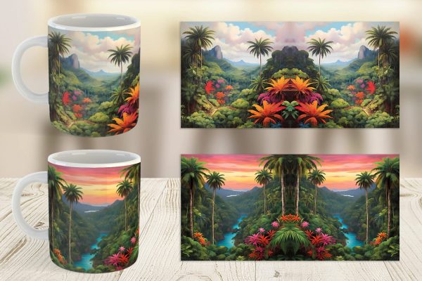 Mug Wrap Summer Jungle For Cheap - Image 4