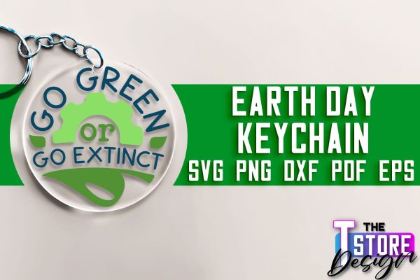 Earth Day Keychain SVG Design | Earth SVG Quotes | Keychain Design Discount