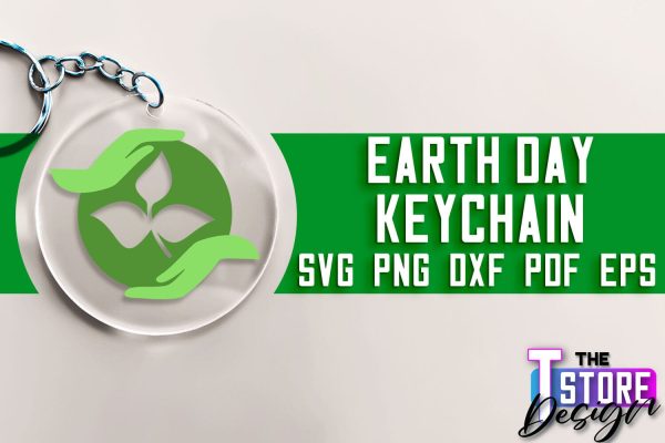 Earth Day Keychain SVG Design | Earth SVG Quotes | Keychain Design For Sale