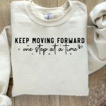 Keep moving forward one step at a time Sleeve SVG Design Hot on Sale - Image 2