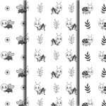 Retro Insects Doodle Seamless Patterns Online - Image 3
