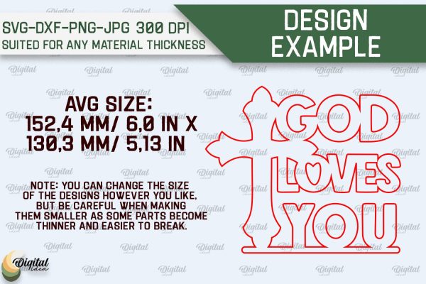 Religion Laser Cut Bundle. Wall Decor SVG Laser Cut Supply - Image 2