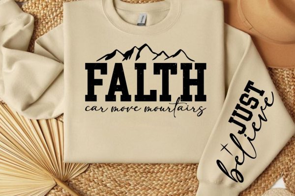 Falth car move mountains  SVG Sleeve Design on Sale - Image 2
