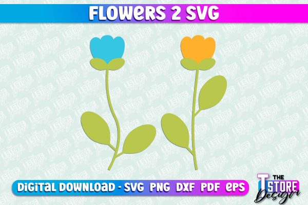 Flower SVG Design | Flower Templates | Leaf & Botanical Elements v.2 Discount