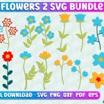 Flower SVG Design | Flower Templates | Leaf & Botanical Elements v.2 Discount - Image 2