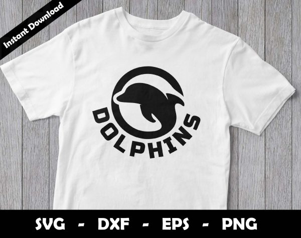 Dolphins SVG Cut File, Dolphins logo SVG Design, Dolphins Football Mascot, T-Shirt Sublimation Design Png Cheap