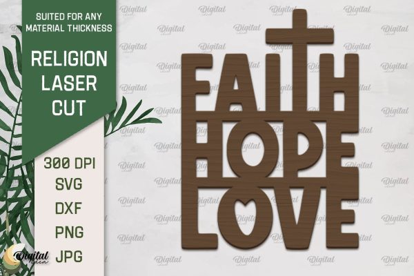 Religion Laser Cut. Wall Decor SVG Laser Cut Fashion