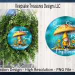 Spring Showers Bring May Flowers, Spring Gnome Wreath Attachment, Sublimation PNG Template, Spring Home Decor, Digital Download Online Hot Sale - Image 4