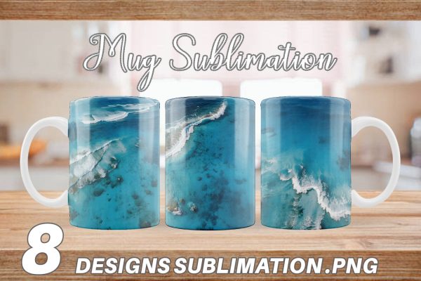 Mug Wrap Ocean Surface For Cheap