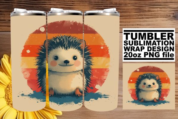Retro Jungle Tumbler Design, Vintage Sublimation Wrap, 20oz, Nostalgic Animal Prints Sale