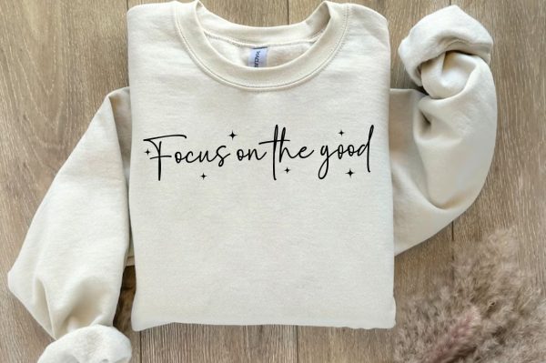 Focus on the good  Sleeve SVG Design Fashion - Image 2