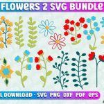 Flower SVG Design | Flower Templates | Leaf & Botanical Elements v.2 Discount - Image 4