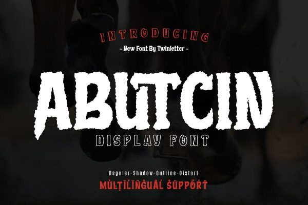 Abutcin - Movie Display Font For Cheap