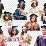 Graduation Black Girl Clipart | Graduate Clipart PNG Online Hot Sale - Image 4