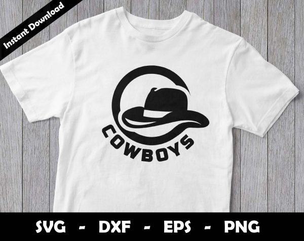 Cowboys SVG Cut File, Cowboys logo SVG Design, Cowboys Football Mascot, T-Shirt Sublimation Design Png Fashion