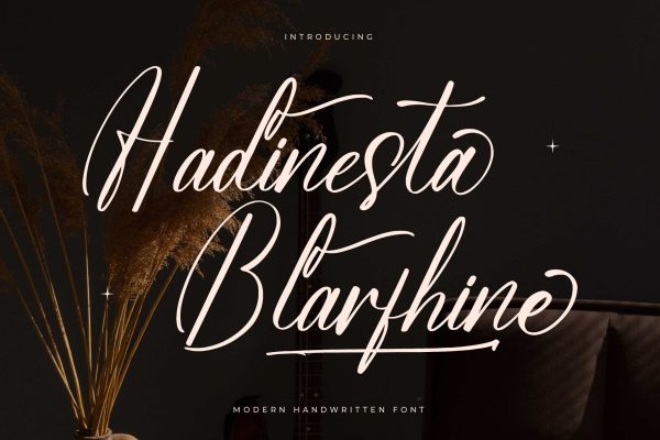 Hadinesta Blarfhine - Modern Handwritten Font Online