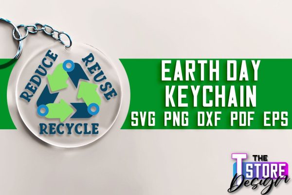 Earth Day Keychain SVG Design | Earth SVG Quotes | Keychain Design Online Sale