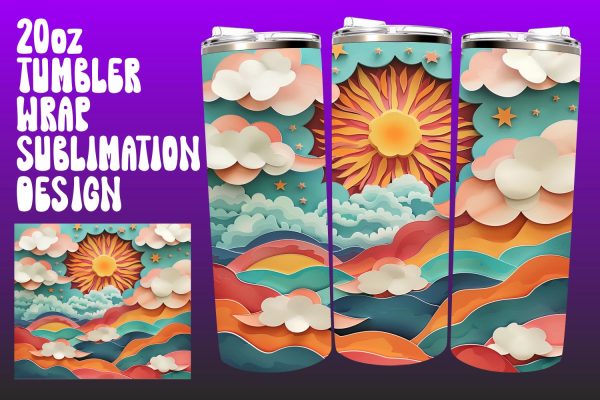 Dynamic 3D Sun Tumbler Wrap Compilation Online now