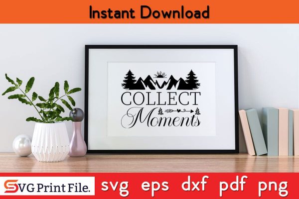 COLLECT MOMENTS Camping SVG PNG Craft Cut File Supply - Image 2