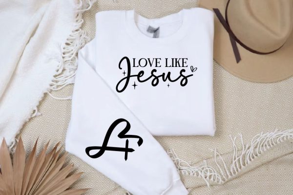 love like jesus  Sleeve SVG Design Online now - Image 3